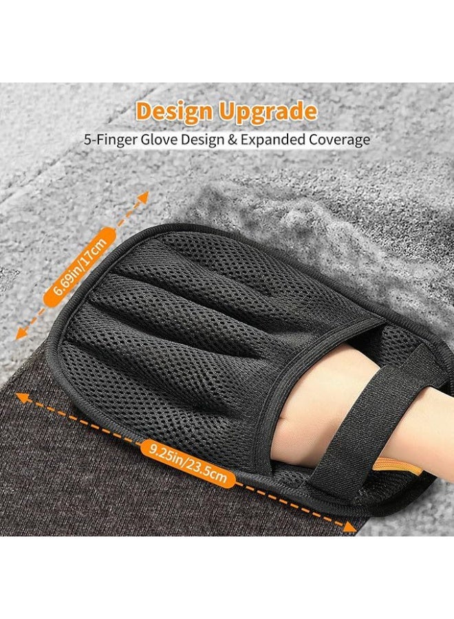 مجموعة قفازات تنظيف وإزالة الشعر الشاملة للحيوانات الأليفة - Image 2